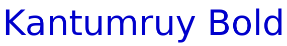Kantumruy Bold шрифт
